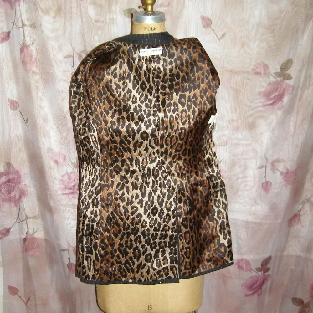 RARE size 46 US 10 Dolce & Gabbana Blazer with Floral Applique - Picture 11 of 16